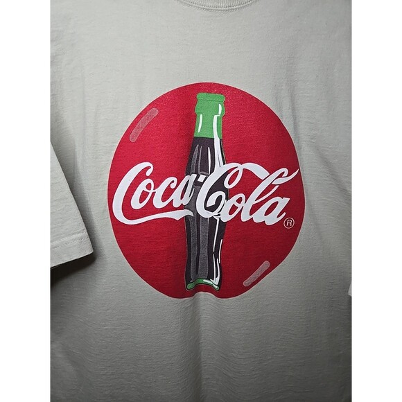 Vtg Fruit Of The Loom Coca-Cola Super Cotton T-Shirt, Men's XXL, Made In The USA - Picture 4 of 8